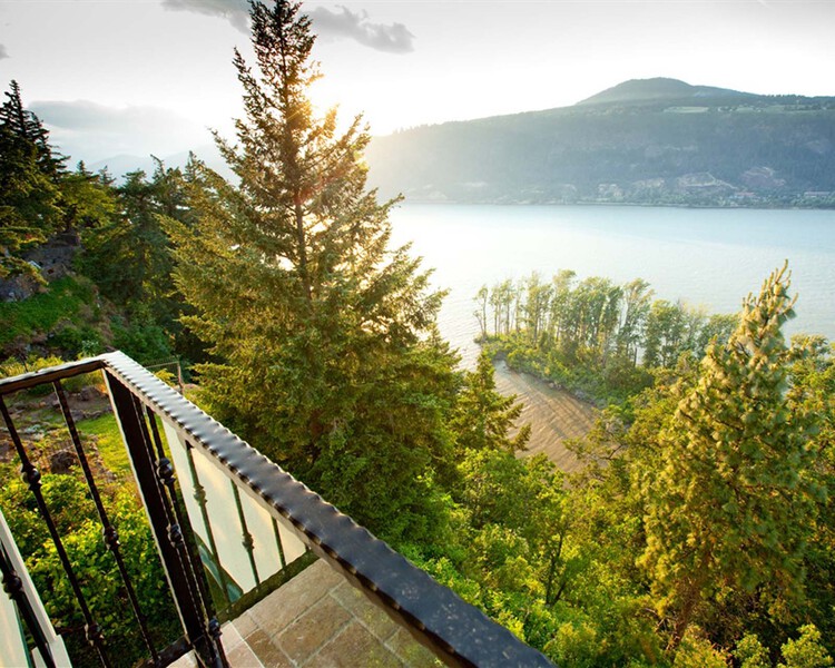 View of the Columbia River from the bedroom balcony